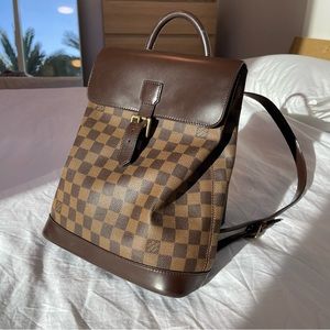 Louis Vuitton 2002 pre-owned Damier Ebène Soho backpack